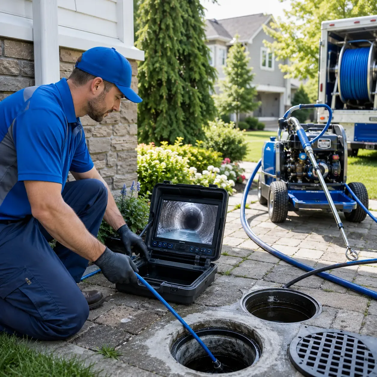 Outdoor drain cleaning professionals serving Miami, TX